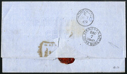 Hongkong / China 1869, Brief vom 7.12. per Messageries Imperiales ...