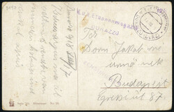 1918, Feldpost in Albanien, Lot mit zwei Karten und einem Brief, je ...