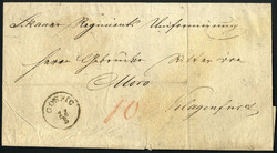 Control, Lot mit zwei Briefen nach Klagenfurt, einer aus Gospic mit ...