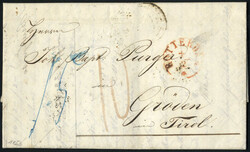 1842/1853, zwei Briefe von den Niederlanden nach Gröden (Südtirol), ...