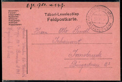 1917, Feldpostkarte aus Wegscheid b. Linz vom 30.3. nach Innsbruck, ...