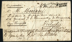 Brodi 1853, Brief aus Napoli am 26.2. forwardet nach Brodi und dort ...