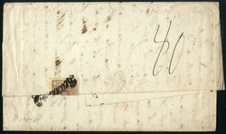 Brodi 1853, Brief aus Napoli am 26.2. forwardet nach Brodi und dort ...