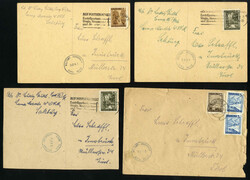 1946/50 ca., Lot mit acht Kriegsgefangenenbriefen aus österr. Lagern ...