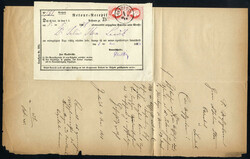 1878, Retour-Recepisse von Innsbruck 5.5. nach Landeck, frankiert mit ...