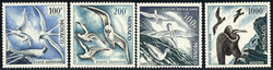 1955, Seevögel, gefalzte Serie der vier Werte, Mi.502A/05A - 350,- ...