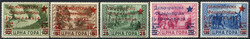 1945, Marken von Montenegro unter italienischer Besetzung mit ...