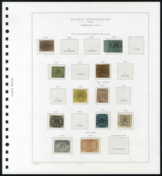 Stato Pontificio e Romagne 1852/68, bella collezione prevalentemente ...