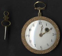 Spindeltaschenuhr, vermutlich 18 Jahrhundert, das Gehäuse ist aus 18 ...