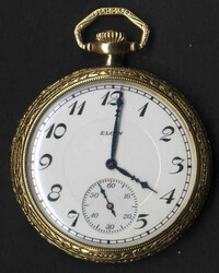 Sprungdeckel-Taschenuhr, nach 1900, auf dem Ziffernblatt ist der ...