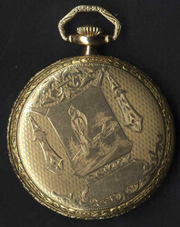 Sprungdeckel-Taschenuhr, nach 1900, auf dem Ziffernblatt ist der ...