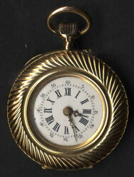 Sprungdeckel-Taschenuhr mit Kronenaufzug, vermutlich um 1900, das ...