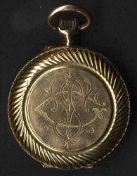 Sprungdeckel-Taschenuhr mit Kronenaufzug, vermutlich um 1900, das ...