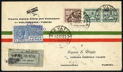 1929/33, tre lettere e una cartolina spedite per posta aerea, di cui ...