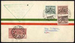 1929/33, tre lettere e una cartolina spedite per posta aerea, di cui ...