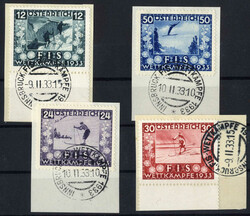 1931/33, Briefvorderseite eingeschrieben mit kompletter Serie ...