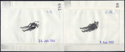 1963, Winterspiele in Innsbruck, komplette Serie 7 Werte in 24 ...
