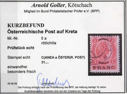 1903, 50 Centimes und 1 Franc, zwei echt gestempelte Prachtstücke, ...