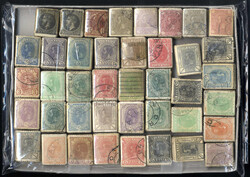 Rumänien 1879/1900, Lot mit 42 Bündel alter gestempelter ...
