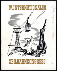 1975, IV. Internationaler Seilbahnkongress (Gosaukammbahn vor ...