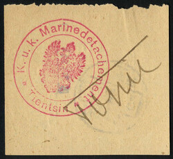 1914 (ca.), chinesischer Express-Abschnitt von Tientsin, gestempelt ...