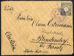 1911, Kuvert aus Reispapier vom 7.7.1911 von Port Arthur (Korea) mit ...