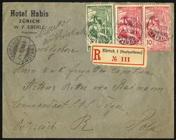 1900, Torpedoschiff "S.M.S. TIGER": rekommandierter Brief vom 6.8 ...