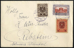 1922, Brief vom 30.1.1922 von Feldkirch nach Rebstein (Rheintal, ...
