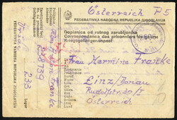 1946/7, Lot 3 Belege: 1) Luftpostbrief vom 1.3.1947 von Linz/Donau ...