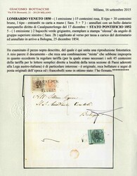 PREZZO SU RICHIESTA1850, eccezionale affrancatura mista impropria ...