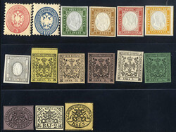 Antichi Stati Italiani: lotto di 15 francobolli nuovi: Lombardo ...