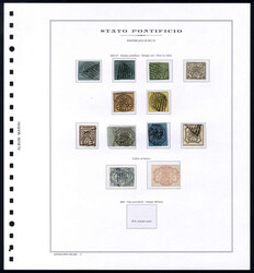 Stato Pontificio 1852/68 ca., bella collezione, nuova e usata, su ...