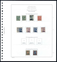Costantinopoli 1901/22, collezione nuova su fogli illustrati, notato ...