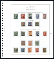 Costantinopoli 1901/22, collezione nuova su fogli illustrati, notato ...