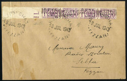 1943, busta del 18.7.1943 da Sebha Fezzan per città, affrancata con ...