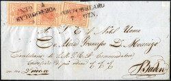 1852, lettera completa del testo del 7.1.1852 da Portogruaro a Baden ...
