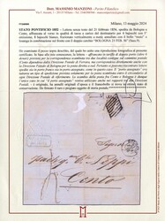 1855, lettera (senza testo) in porto assegnato del 21.2.1856 da ...