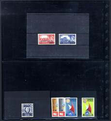 Bahrain und Kuwait 1938/55 ca., schönes Lot mit ungebrauchten Marken ...