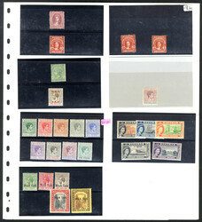 Bahamas 1863/1940 ca., schönes Lot Sammlung mit ungebrauchten Marken ...