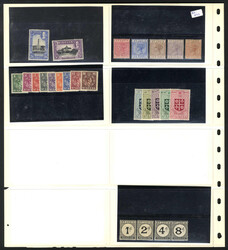 St. Lucia 1860/1953 ca., schönes Lot mit ungebrauchten Marken, dabei ...