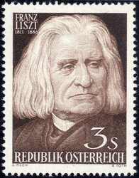 1961, Franz Liszt, Imprimaturprobe in ähnlichem dünklerem Braun, ...