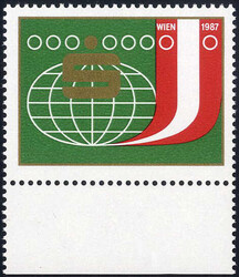 1987, Weltkongreß der Sparkassen, postfrisches gezähntes Exemplar ...
