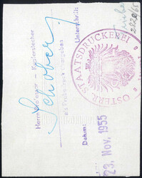 1956, Aufnahme Österreichs in die UNO 2,4 S., vierte bzw. Endphase ...