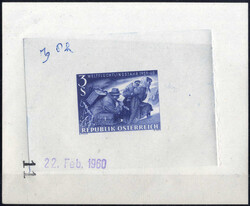 1960, Weltflüchtlingsjahr 3 S., drei gummierte Phasen in den Farben ...