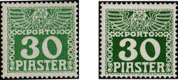 4785: Österreich Post in der Levante - Portomarken