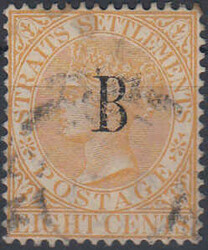 4245: Malaiische Staaten Straits Settlements Post in Bangkok
