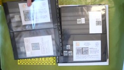 1850, 9 Kr. 1. Ausgabe, Spezialslg. nur der PF auf 17 Belegen, sowie ...