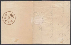 5 Kr. GA-Ausschnitt als Freimarke verwendet, unbeanstandet auf echt ...