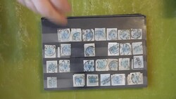 1850, 9 Kr. blau (Mi. Nr. 5), Slg. von Stempeldaten, es wurde ...