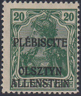 20 Pf. unverausgabt, postfrisch, geprüft MikulskiAutomatically ...